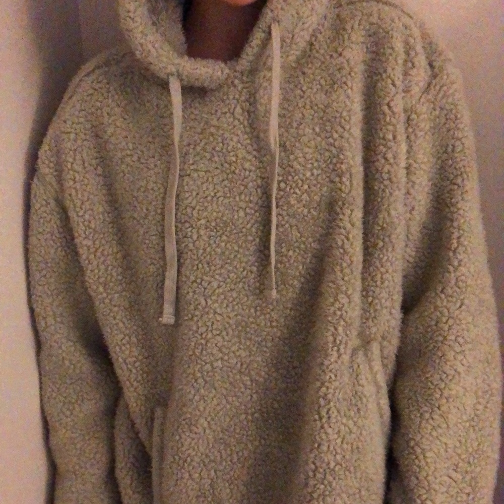 Green Fluffy/fuzzy sweatshirt